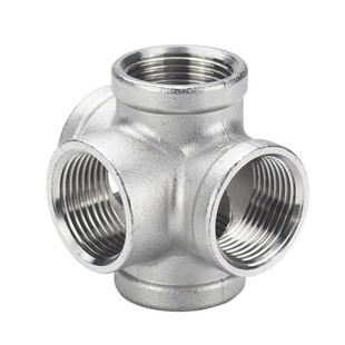 304不锈钢立体五通 内丝货架五通五个出口分水接头管件4分6分1寸