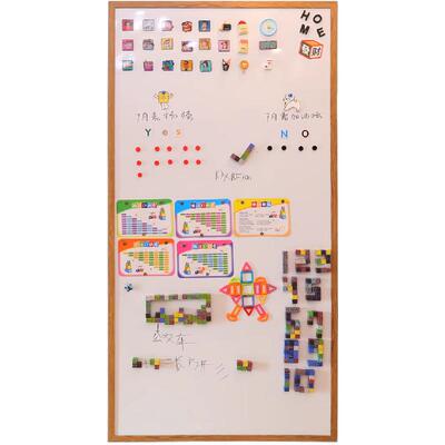 实木框白板黑板墙可定制多款边框