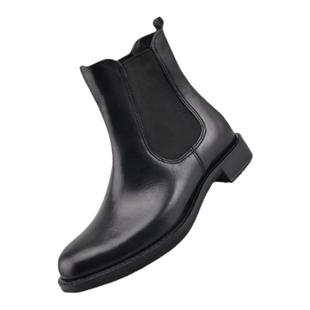 Ecco爱步女靴秋冬款休闲切尔西短靴套脚瘦瘦靴 型塑25 266503现货