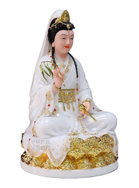 妙善观音像合成汉白玉观音