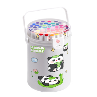 丙烯马克笔小学生专用水彩笔美术彩笔儿童彩色笔可水洗不透色可叠色绘画画笔24色幼儿园36色笔芯炳烯水性比心