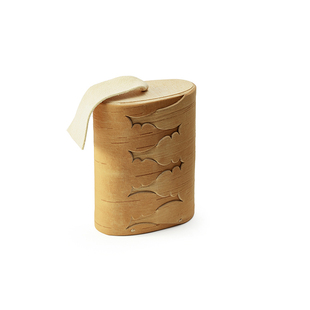 桦树皮棒克(扁)／敖鲁古雅／鄂温克／罐子／手工 | 痣birthmark