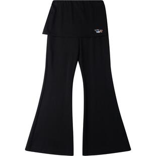 【轻软柔柔裤】假两件裙裤喇叭裤轻柔罗马布一体裤腊肠狗新女童