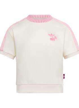 DISNEY迪士尼联名纯棉运动短袖T恤女装新款adidas阿迪达斯三叶草