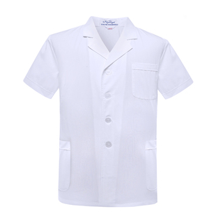 南丁格尔白大褂男医生服短袖短款半袖长袖口腔白大衣薄款夏工作服