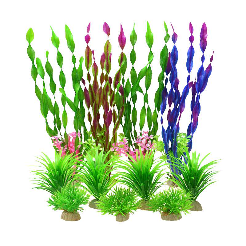 鱼缸仿真水草全套假水草植物造景套装塑料水草水族箱布景组合套餐