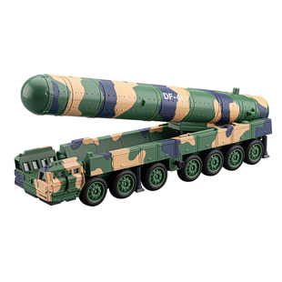 东风41洲际导弹发射车模型5C合金仿真火箭炮儿童军事坦克玩具男孩