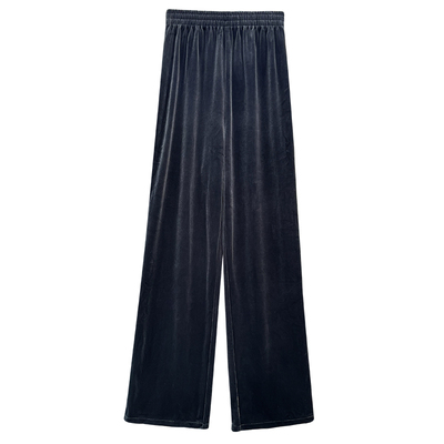 金丝绒阔腿裤休闲高腰显瘦