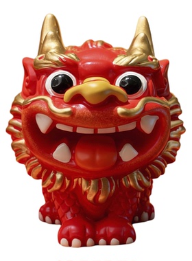 狮三百丨龙仔 七彩琉璃龙客厅书房桌面氛围感摆件ins风工位装饰