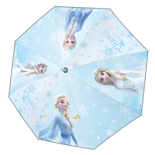 艾莎公主儿童雨伞女孩小学生上学专用晴雨两用长柄伞幼儿园遮阳伞