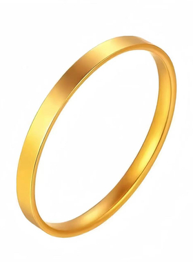 古法四方如意金包银手镯女