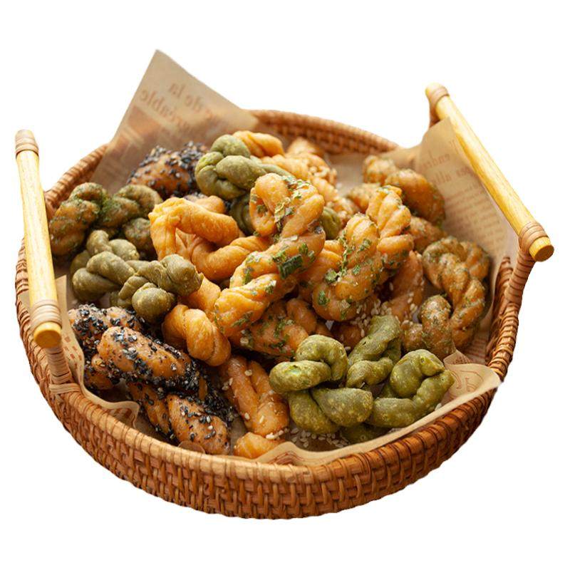 宁波特产老式传统手工小麻花鼓楼矮酥油赞子海苔甜网红脆麻花零食