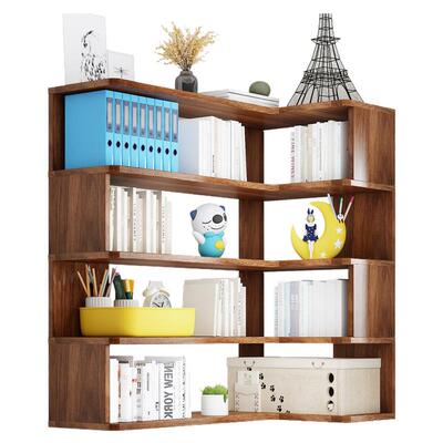 达而威实木转角书架拐角置物架