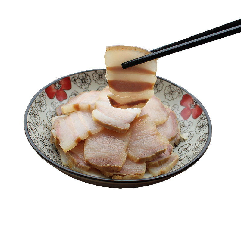 安徽五花咸肉农家自制 风干土猪腊肉腌肉特产腊肉徽州刀板香500g