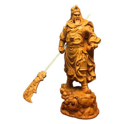 武圣关公神像供奉摆件武财神木雕