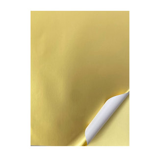 A4哑金铝箔不干胶激光打印标签专用纸铝箔亚金亚银背胶贴纸不干胶