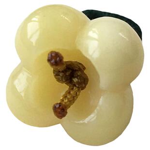 天然琥珀蜜蜡焦糖沁色小桂花手绳吊坠 雕件手串手链配饰DIY提滴溜