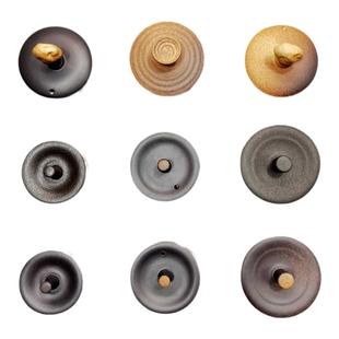 围炉煮茶陶壶提梁烧水壶盖子粗陶煮茶侧把壶配件盖子店内同款适配