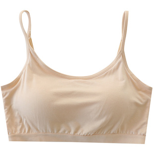 抹胸内搭内衣女打底吊带小背心文胸一体夏季防走光外穿裹胸带胸垫