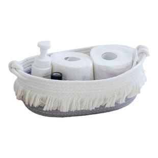 欧式收纳盒家居用品化妆品桌面收纳筐手工编织欧美手提收纳篮