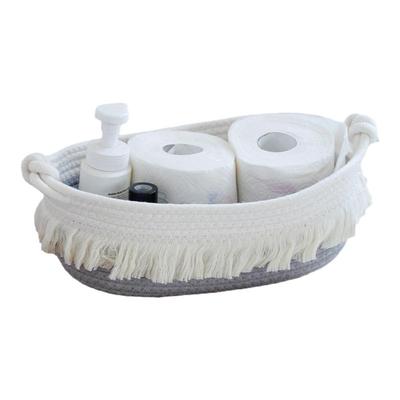 棉线桌面欧式手提收纳盒