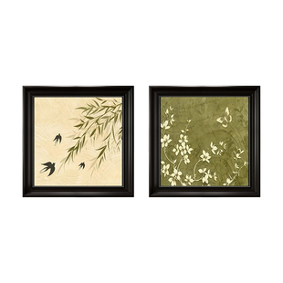 中古风玄关装饰画法式复古客厅卧室床头挂画入户正对门壁画高级感