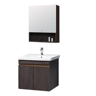 arrow箭牌小户型浴室柜组合陶瓷一体盆实木收纳储物洗手盆柜套装