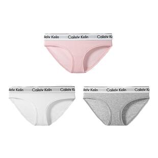 CK&W内裤女纯棉三角裤抗菌透气无痕学生少女中低腰运动短裤头夏季