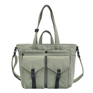 MYEDITION斜挎包原创设计感简约通勤电脑包大容量多用手提托特包