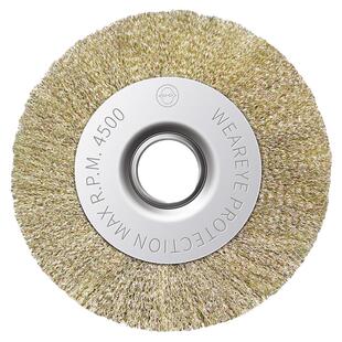 平型钢丝轮100角磨机专用平行钢丝刷打磨除锈抛光轮不锈钢打磨轮