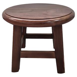 北美黑胡桃木原木小板凳家用茶几凳进换鞋凳实木矮凳木头圆凳方凳