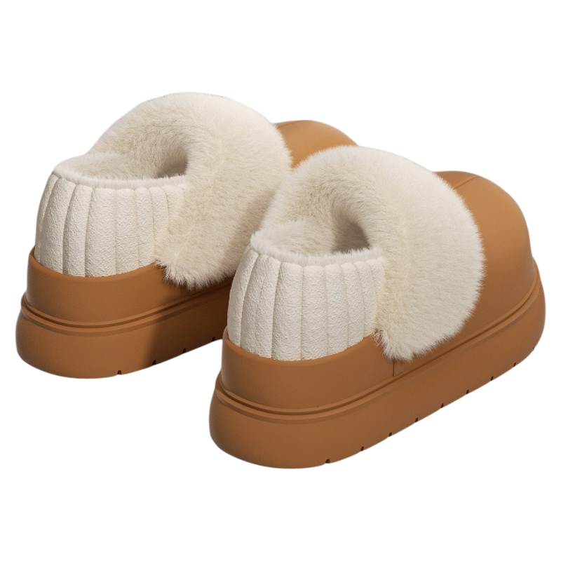 防水棉拖鞋女款冬季包跟2025新款厚底防滑可拆卸加绒保暖棉拖外穿