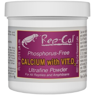 美国repcal爬宠钙粉维生素爬虫睫角守宫蜥蜴鬃狮蜥rep-cal钙粉D3