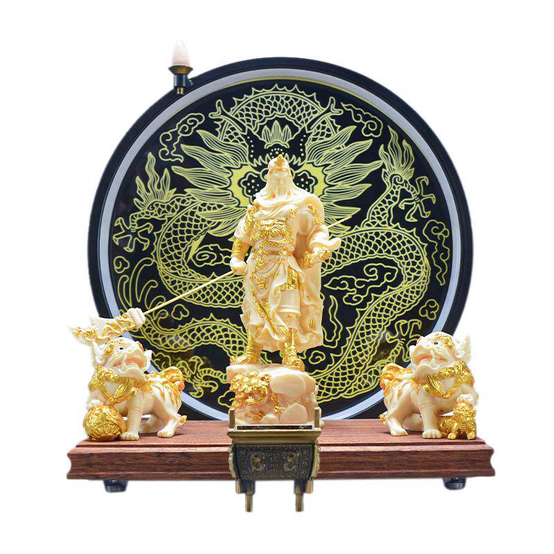武财神关公家用招财摆件