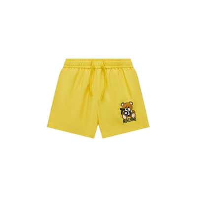 【惊喜特惠】Moschino/莫斯奇诺儿童泰迪熊尼龙泳裤
