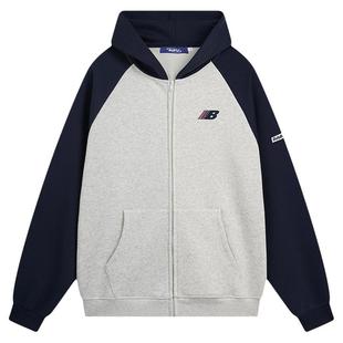 亿万少年BUFU美式复古插肩加绒开衫连帽卫衣男女国潮牌情侣款外套