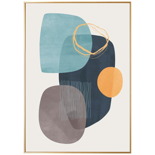 莫兰迪现代简约抽象几何客厅装饰画北欧风格卧室ins酒店墙壁挂画