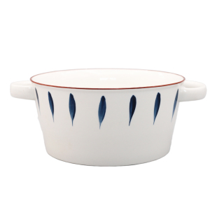 汤碗大号双耳防烫面碗家用北欧陶瓷日式装汤的盛汤ins风汤盆带盖