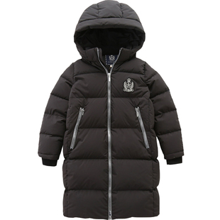 IVY HOUSE常春藤童装男女童冬季新款 太空银点缀长款羽绒服外套