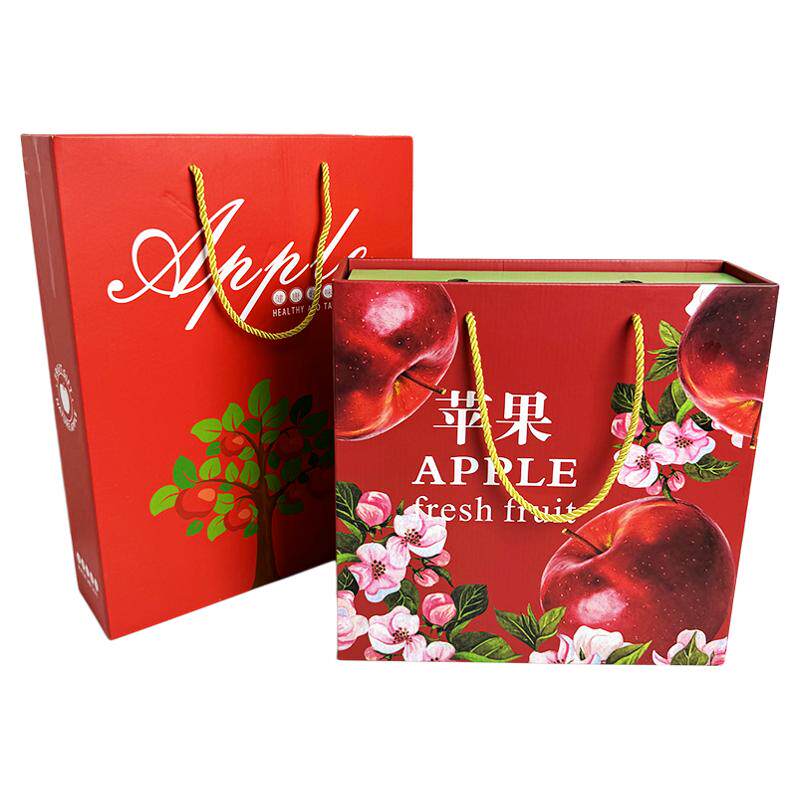 新款9个12个装10斤装苹果包装盒
