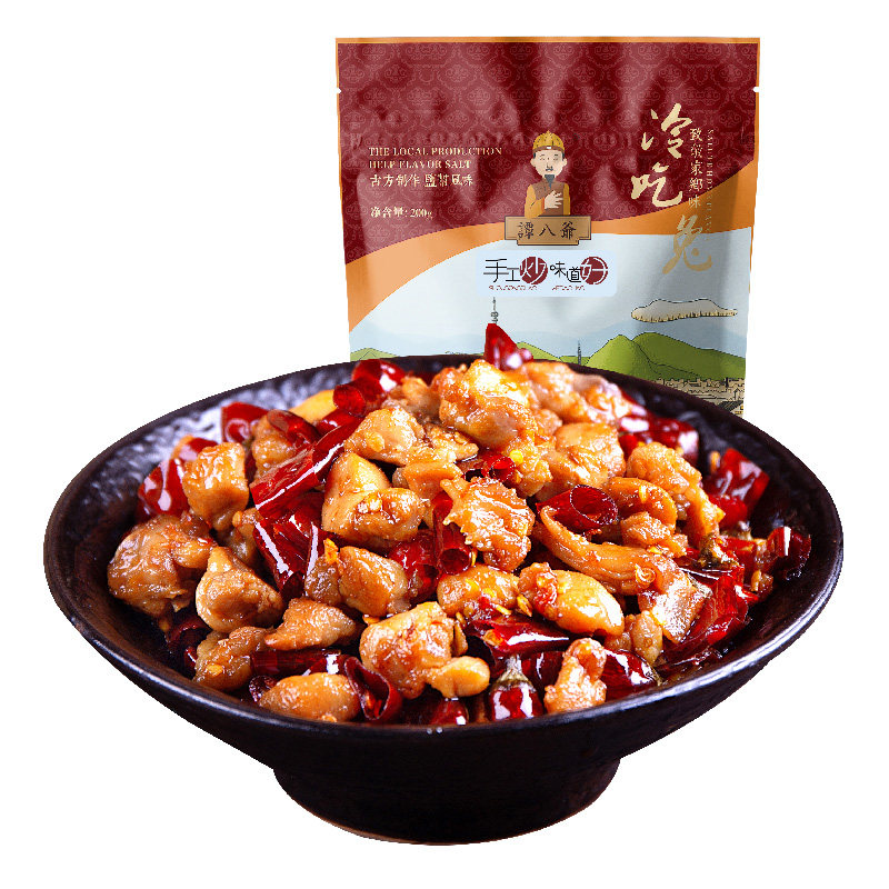 谭八爷麻辣即食熟食零食小吃兔肉
