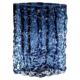 花瓶摆件客厅插花玻璃透明冰川轻奢高级感水养ins大口径网红鲜花