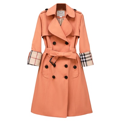 长款韩版气质女式风衣高端