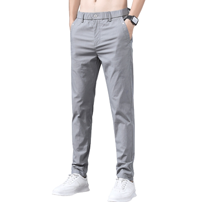 罗蒙冰丝休闲裤男士夏季薄款直筒