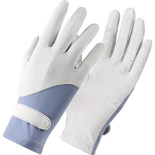 UPF50+夏季防晒手套女士防紫外线骑车骑行防滑触屏开车防晒冰丝Z