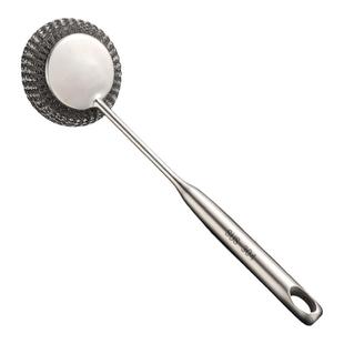 304不锈钢刷锅神器厨房专用清洁刷洗锅碗一体长柄万能钢丝球刷子