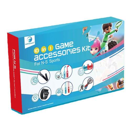 HONCAM switch1代/switch2代sports运动游戏握把配件套装ns体感网球拍方向盘绑腿带击剑高尔夫棒球乒乓球周边