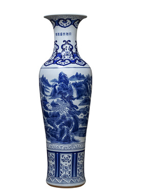 手绘景德镇青花瓷客厅酒店摆件