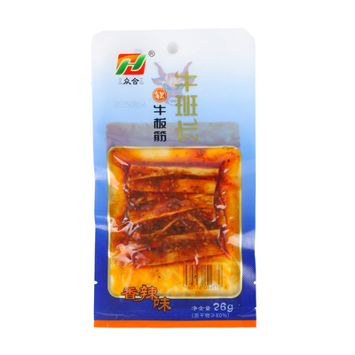 众合牛班长牛板筋香辣牛肉筋零食