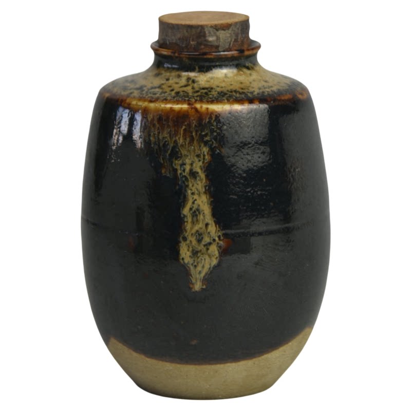 日本百年茶入醒茶罐茶道零配孤品